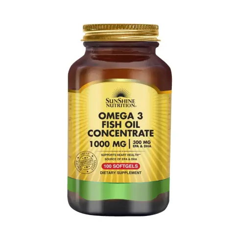 Sunshine Nutrition Naturals Omega 3 Fish Oil 1000mg Softgel 100s thumbnail 1