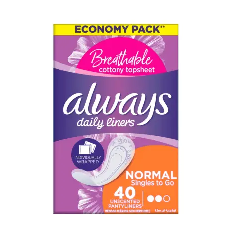 Always Daily Normal Panty Liners 40s thumbnail 1