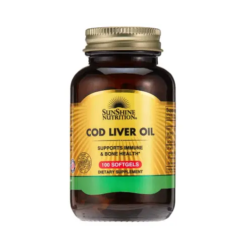 Sunshine Nutrition Cod Liver Oil Softgel 100S thumbnail 1