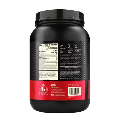 Optimum Nutrition 100% Whey Gold Standard Extreme Chocolate Protein Powder 2Lb thumbnail 2