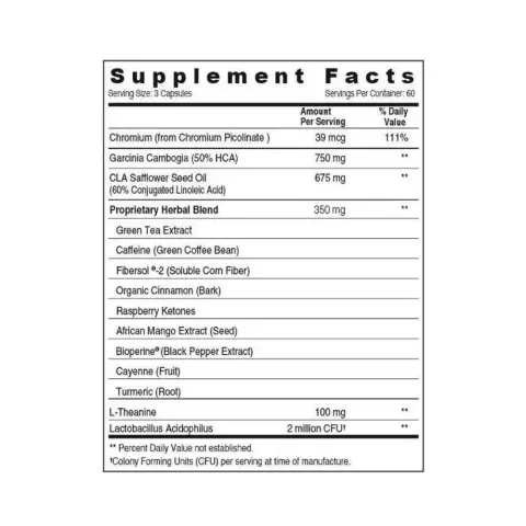 Sunshine Nutrition Nutra Lean Max 180 Capsules thumbnail 2
