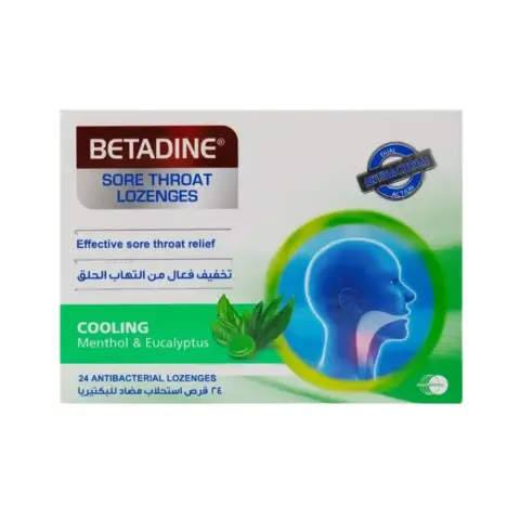 Betadine Menthol & Eucalyptus Lozenges 24s thumbnail 1