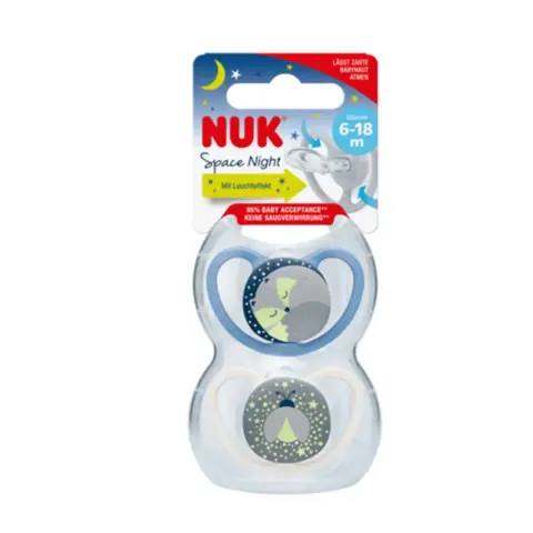 Nuk Snk714 Space Silicone Soother 6-18M-366 thumbnail 1