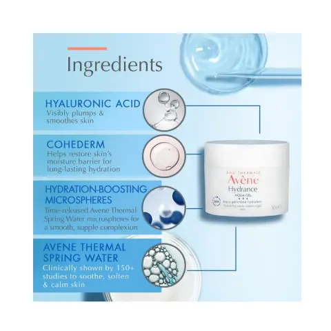 Avene Hydrance Aqua-Gel Cream 50mL thumbnail 3
