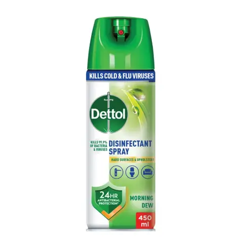 Dettol Distinfect Morning Dew Spray 450mL thumbnail 1