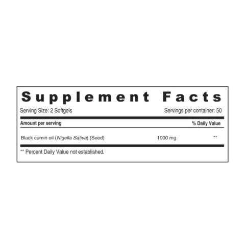 Sunshine Nutrition Black Seed Oil 1000Mg Softgels 100S thumbnail 2