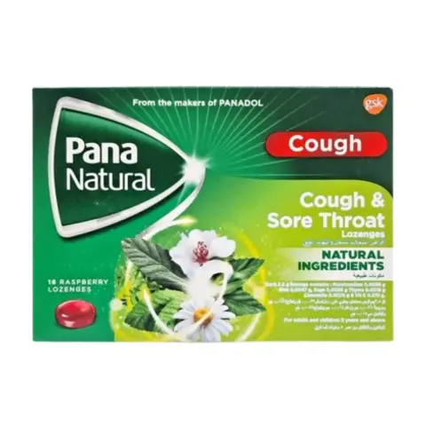 Pana Natural Raspberry Lozenges 16s thumbnail 1