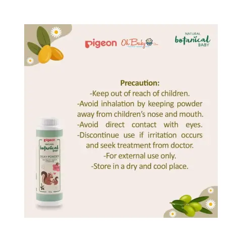 Pigeon Natural Botanical Baby Silky Powder 125mL thumbnail 3