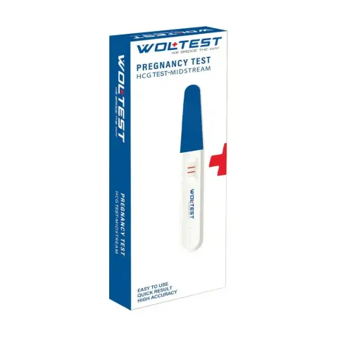 Woltest Rapid HCG Midstream Pregnancy Test Kit, Pack of 1s thumbnail 1