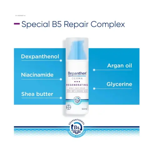 Bepanthen Regenerating Night Face Cream 50mL thumbnail 2