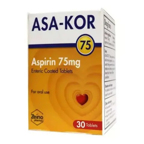 Asa-Kor 75mg Tablets 30s thumbnail 1