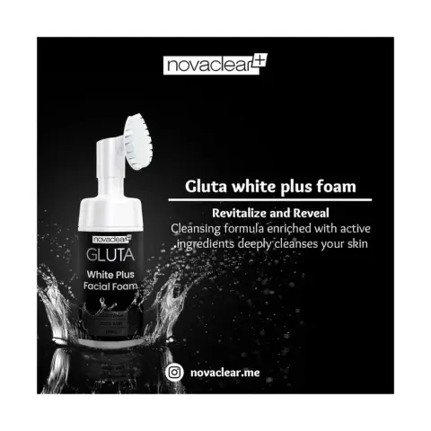 Novaclear Gluta White Plus Facial Foam 100mL thumbnail 2