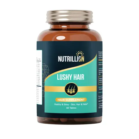 Nutrillion Lushy Hair Biotin & Keratin Hair Growth Support Tablets 60s