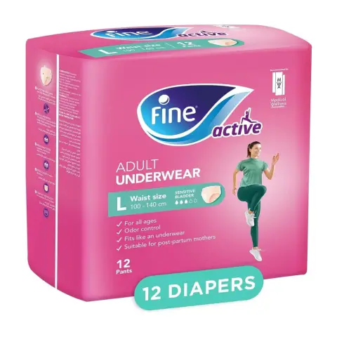 Fine Active Postpartum & Incontinence Underwear Women L 12s thumbnail 1