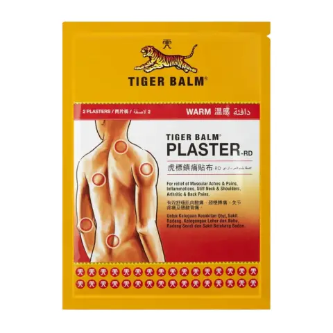 Tiger Balm Warming Muscle & Joint Pain Relief Plaster 10x14cm 2s thumbnail 1