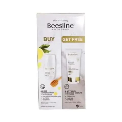 Beesline Fragrance Free Whitening Roll-On Deodorant 50 ml and GET FREE 4 In 1 Cleanser Set thumbnail 1