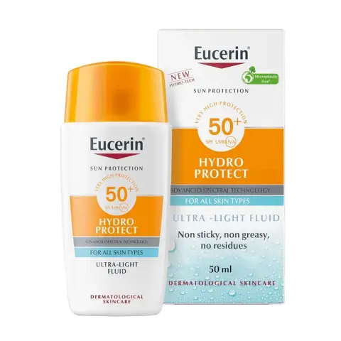 Eucerin Hydro Protect Ultra-Light Sunscreen Face Fluid SPF50+ 50mL thumbnail 1