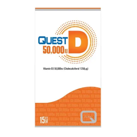 Quest Vitamin D3 50,000 IU Bone & Immune Health Tablets 15s