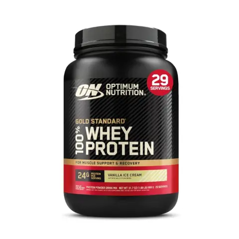 Optimum Nutrition 100% Whey Gold Standard Vanilla Ice Cream 2lb thumbnail 1