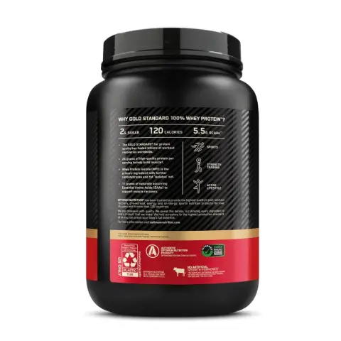 Optimum Nutrition 100% Whey Gold Standard Vanilla Ice Cream 2lb thumbnail 3