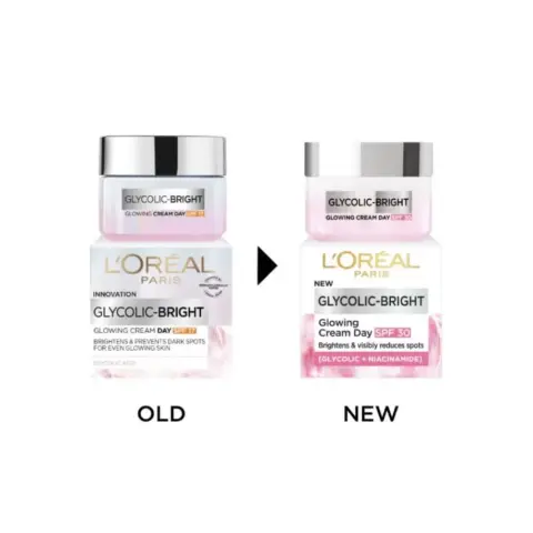 L'Oreal Glycolic Bright Day Cream SPF30 50mL thumbnail 3