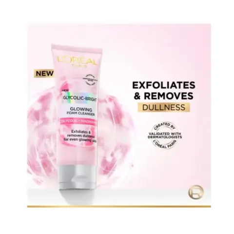 L'Oreal Glycolic Bright Cleansing Foam 100mL thumbnail 2