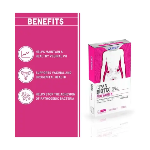 Quest Cranbiotix Capsules 30s thumbnail 2
