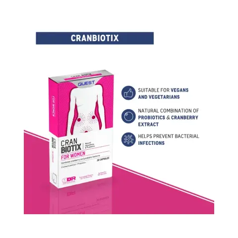 Quest Cranbiotix Capsules 30s thumbnail 3