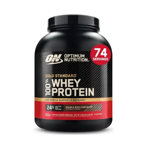Optimum Nutrition 100% Whey Gold Standard Double Rich Chocolate 5lb thumbnail 1