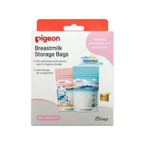 Pigeon 79320 Breast Milk Storage Bags 120Ml 25S thumbnail 1