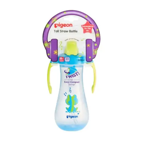 Pigeon 26215 Tall Straw Bottle Blue 30Ml thumbnail 1