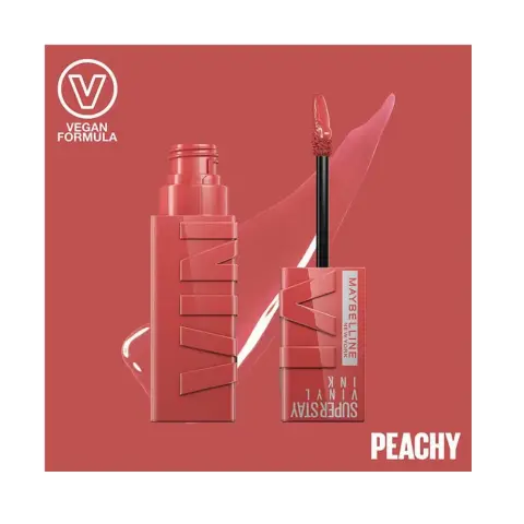 Maybelline New York Superstay Vinyl Ink Lipstick 15 Peachy thumbnail 3