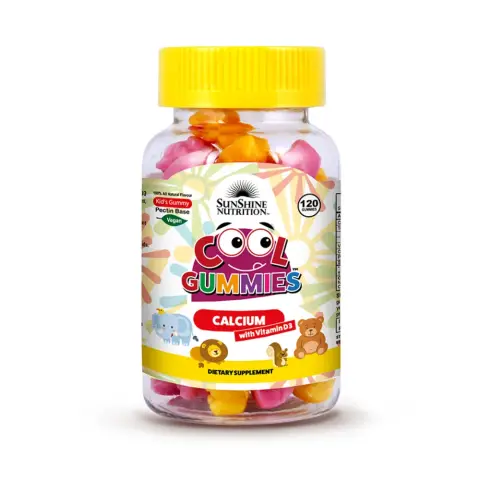 Sunshine Nutrition Cool Calcium With Vitamin D3 Gummies 120S