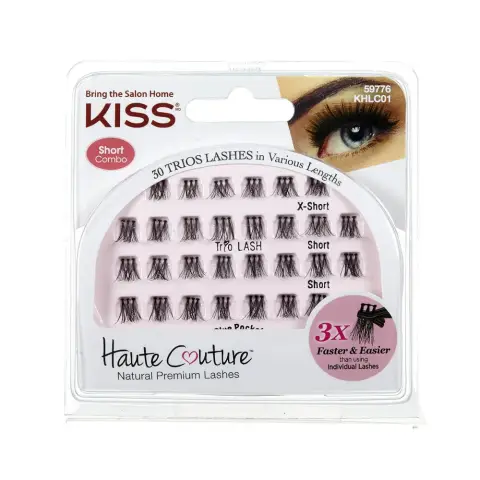Kiss Haute Couture Trio Eye Lashes Short Khlc01 thumbnail 1