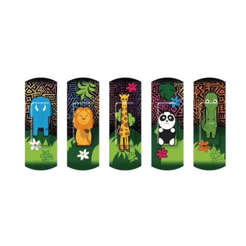 3M Nexcare Animals Assorted Colourful Bandages for Kids 20s thumbnail 3