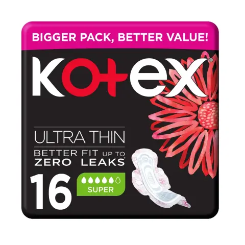Kotex Natural Ultra Thin Super Sanitary Pads 16S thumbnail 1