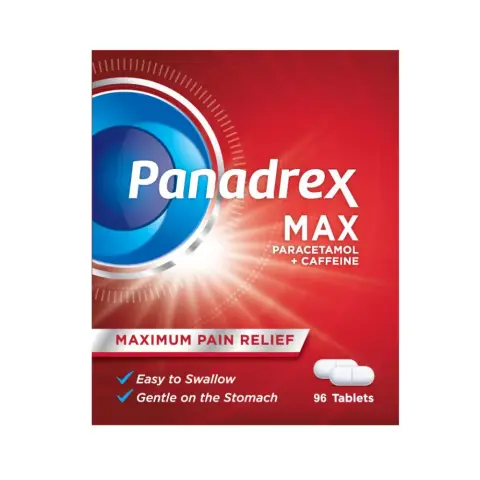 Panadrex Max 500/65mg 96 Tablets thumbnail 1