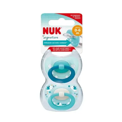 Nuk Snk763 Signature Silicone Soother 0-6 M thumbnail 1
