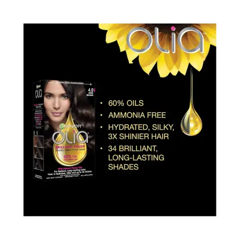 Garnier Olia Permanent Hair Color 1.0 Deep Black thumbnail 4