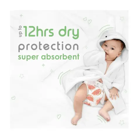 Pureborn Organic Cotton Disposable Nappies Size 4 24s thumbnail 3