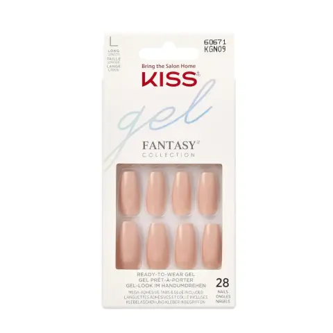 Kiss 6713 Gel Fantasy Nails Short Length Kgn09C thumbnail 1