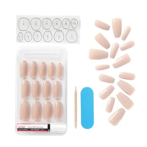 Kiss 6713 Gel Fantasy Nails Short Length Kgn09C thumbnail 2