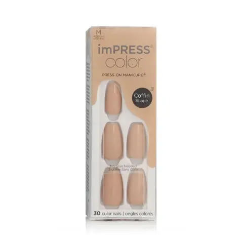 Kiss Impress Coffin Nails Latte IMC506C thumbnail 1