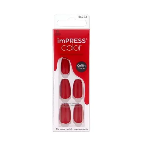Kiss Impress Coffin Nails Reddy or Not IMC510C thumbnail 1
