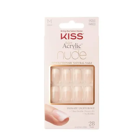 Kiss Acrylic Nude French Nails KAN03C thumbnail 1