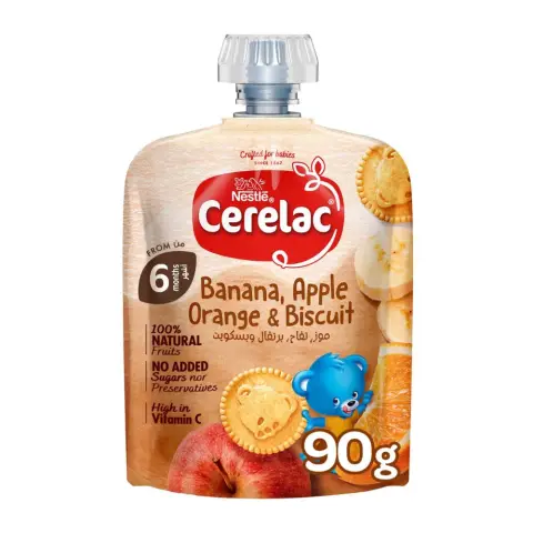 Nestle Cerelac Banana Orange Biscuit 90g thumbnail 1