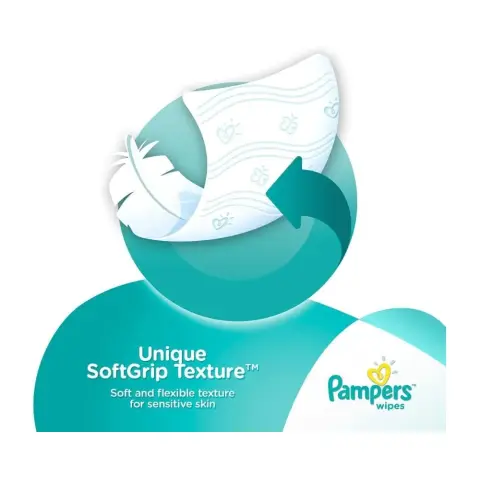 Pampers Baby Wipes Sensitive 224 Pcs thumbnail 3