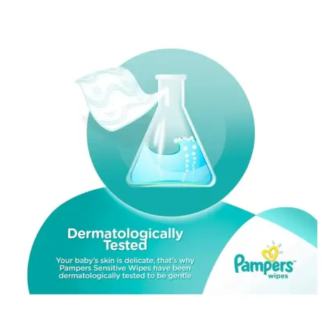 Pampers Baby Wipes Sensitive 224 Pcs thumbnail 4