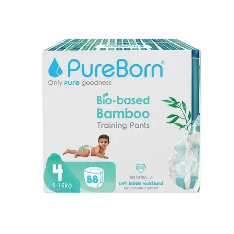Pureborn Pants Size 4 88 Diapers thumbnail 1