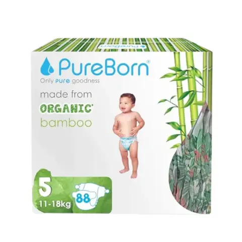 Pureborn Nappies Size 5 88 Diapers thumbnail 1